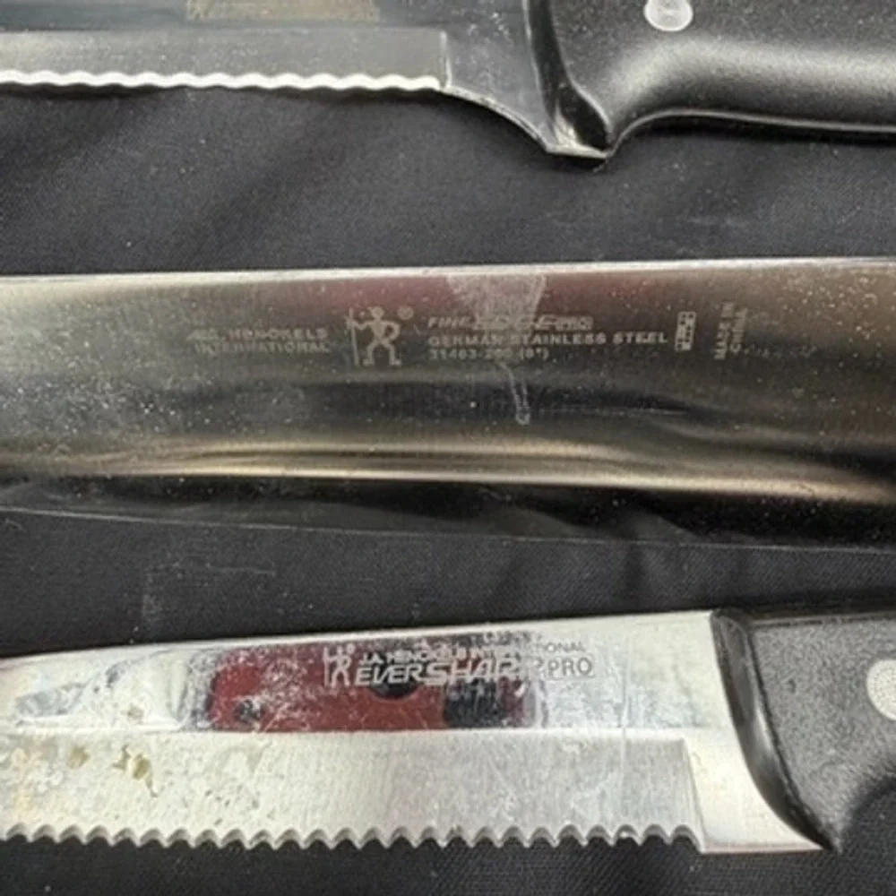 JA Henckels International Eversharp Pro Knife Set with Wood Block 7 Piece